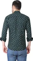Cotton Blend Printed Shirt for Men 