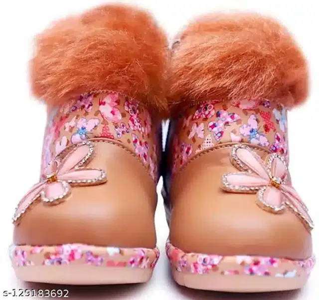 Boots for Girls (Brown, 6-6.5 Years)