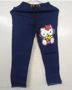 Denim Slim Fit Jeans for Girls (Blue, 8-9 Years)