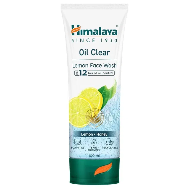 हिमालय हर्बल्स ऑयल क्लियर लेमन फेस वॉश, 100 ml
