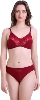 Cotton Blend Lingerie Set for Women 