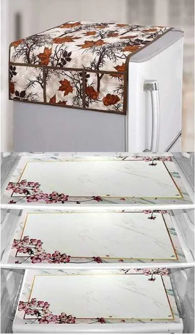 Refrigerator Covers (Brown) (A-130)