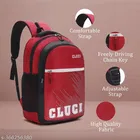 Polyester Backpack Bag, Red
