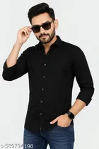 Cotton Blend Solid Shirt for Men, Multicolor, Pack of 3 