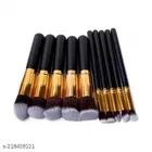 10 Pcs Makeup Brushes & Makeup Brush Cleaner with 6 Pcs Makeup Blender 