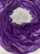 Bangalori Silk Solid Saree for Women, Purple 