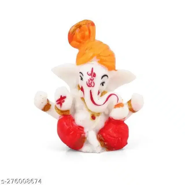 God Ganeshji Car Dashboard Idol (Multicolor)