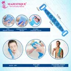 Majestique Silicone Bath Brush with Handle 