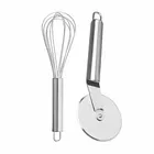 Oc9 स्टेनलेस स्टील पिज़्ज़ा कटर & एग व्हिस्क फॉर किचन टूल सेट