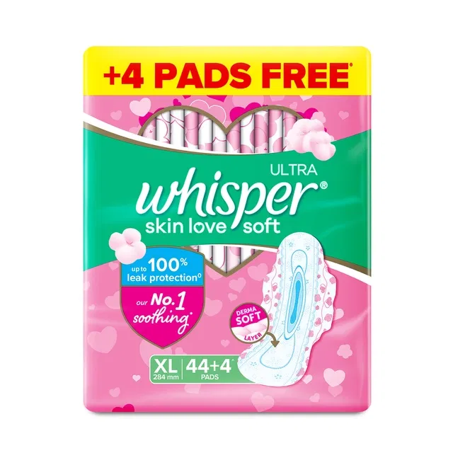विस्पर अल्ट्रा सॉफ्ट विंग्स पैड्स XL (48 यूनिट्स)