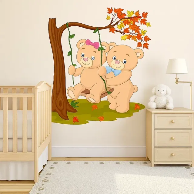 AVV Couple Bear Wall Stickers 60x45cm