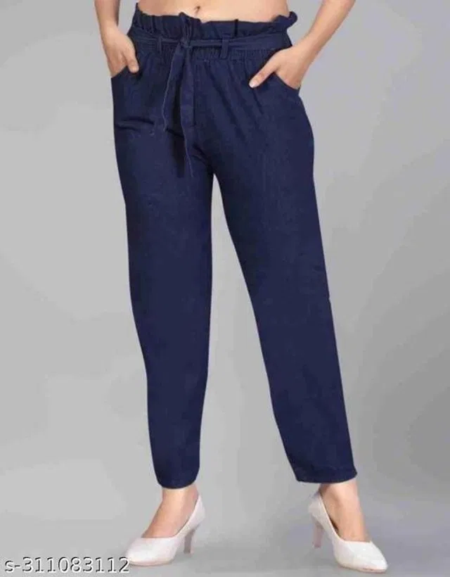Denim Trouser for Women (Blue, 30)