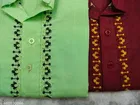 Cotton Solid Kurta for Men, Maroon & Mint Green, Pack of 2 