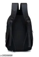 Polyester Backpack for Men & Women, Black