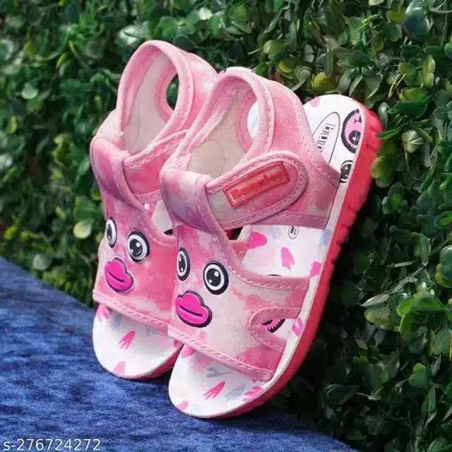 Velcro Sandals for Kids (Pink, 15-18 Months)
