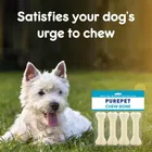 Purepet Pressed Chew Bones, Dog Treats, 10.16 cm - Pack of 4 Bones