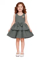 Printed Party Wear Dress for Girls 