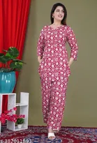 Rayon Top & Bottom Set for Women 