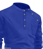 Solid Cotton Kurta Set for Boys 