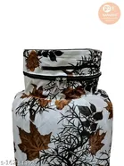 KANUSHI Industries® Washable Cotton Rose Design 1 Piece Lpg Gas Cylinder Cover 