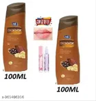 Body Lotion 2 Pcs with 2 Pcs Lip Gloss (Multicolor, Set of 2)