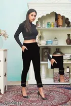 Cotton Lycra Trouser for Women 