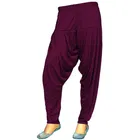 Viscose Rayon Solid Patiala for Women (Maroon, 2XL)