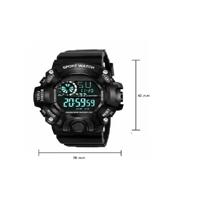 Digital Watch for Boys (Black)