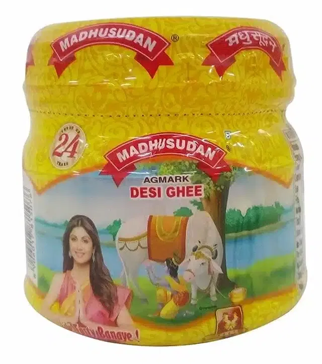 Madhusudan Desi Ghee 180 ml (Jar)