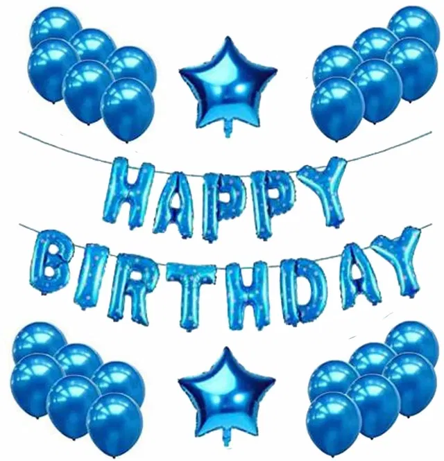 Party Decoration Kits (Blue, Set of 39)