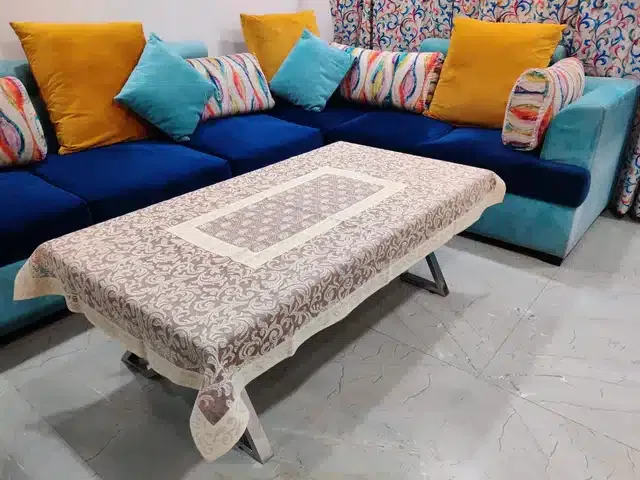Cotton Centre Table Cover (Multicolor, 40x60 Inches)