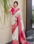 Banarasi Silk Zari Woven Saree for Women 