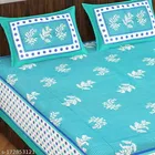 Cotton Queen Bedsheet with 2 Pillow Cover 