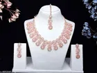 Rose Gold Plated Classy Minimal Look Necklace Set, for Women 