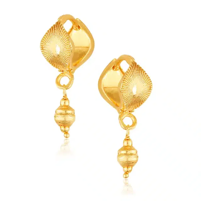 Gold Plated Earrings for Women & Girls (Gold, Set of 1)