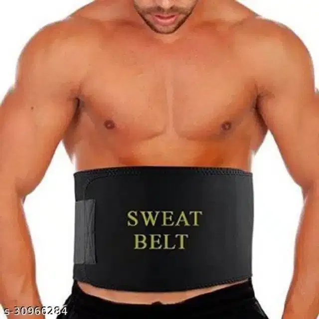 Sweat Belt for Unisex (Black, Free Size)