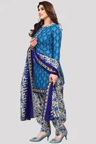 Cotton Suit Fabric with Dupatta for Women 