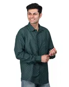 Poly Cotton Full Sleeves Printed Shirt for Men 