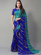 Georgette Bandhini Saree for Women 