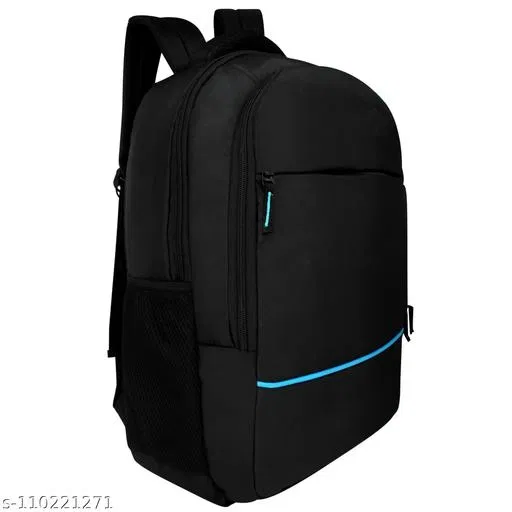 Polyester Backpack for Men & Women, Black