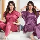 Satin Nightsuit for Women 