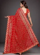 Georgette Printed Saree for Women 