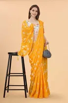 Trendy Zoya Silk Saree with Blouse Piece For Women 