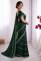 Bollywood Embroidered Georgette Saree for Women 