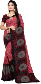 Georgette Printed Saree for Women 