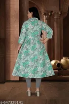 Floral Printed Cotton Kurti for Women 