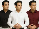 Polycotton Solid Shirts for Men, Multicolor 