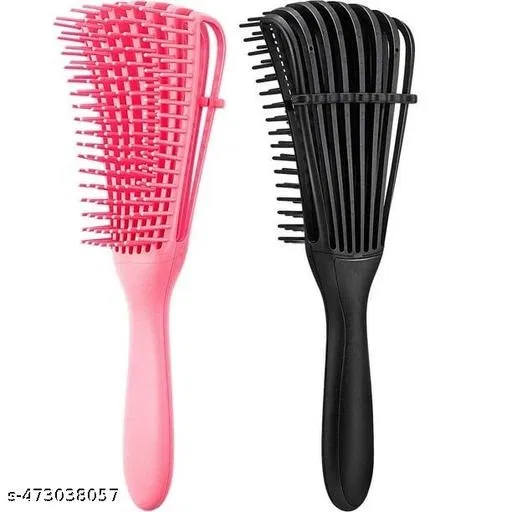 Detangler Hair Detangler Brush – Wet or Dry Hair Detangling Brush and Comb For Curly hair (Pack of 2)