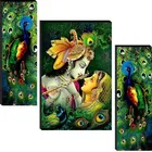 Textured Radha Krishna Home Decor Digital Painting 12x18 Set of 3