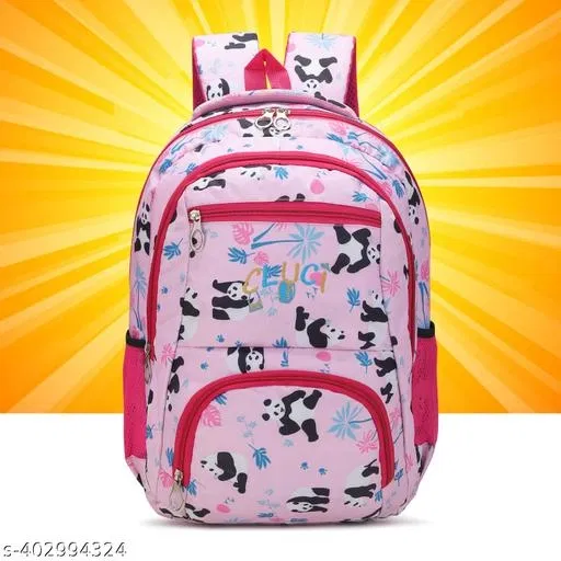 Polyester Backpack Bag, Pink